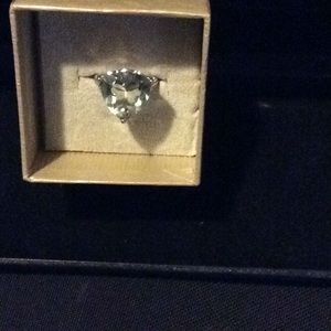 SS Prasiolite Ring